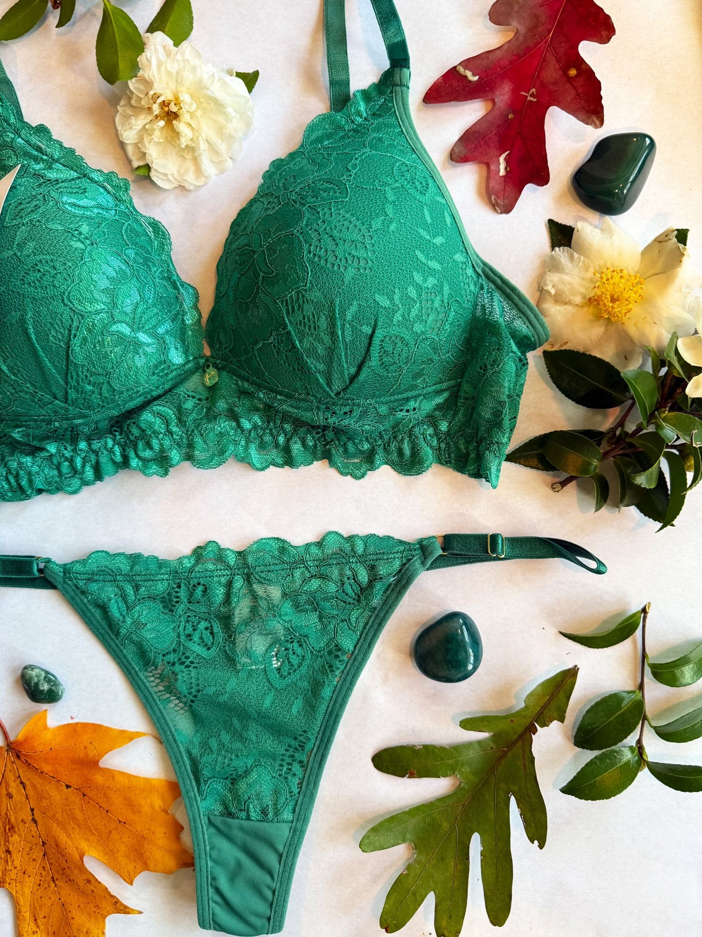 Emerald Green Lingerie Set