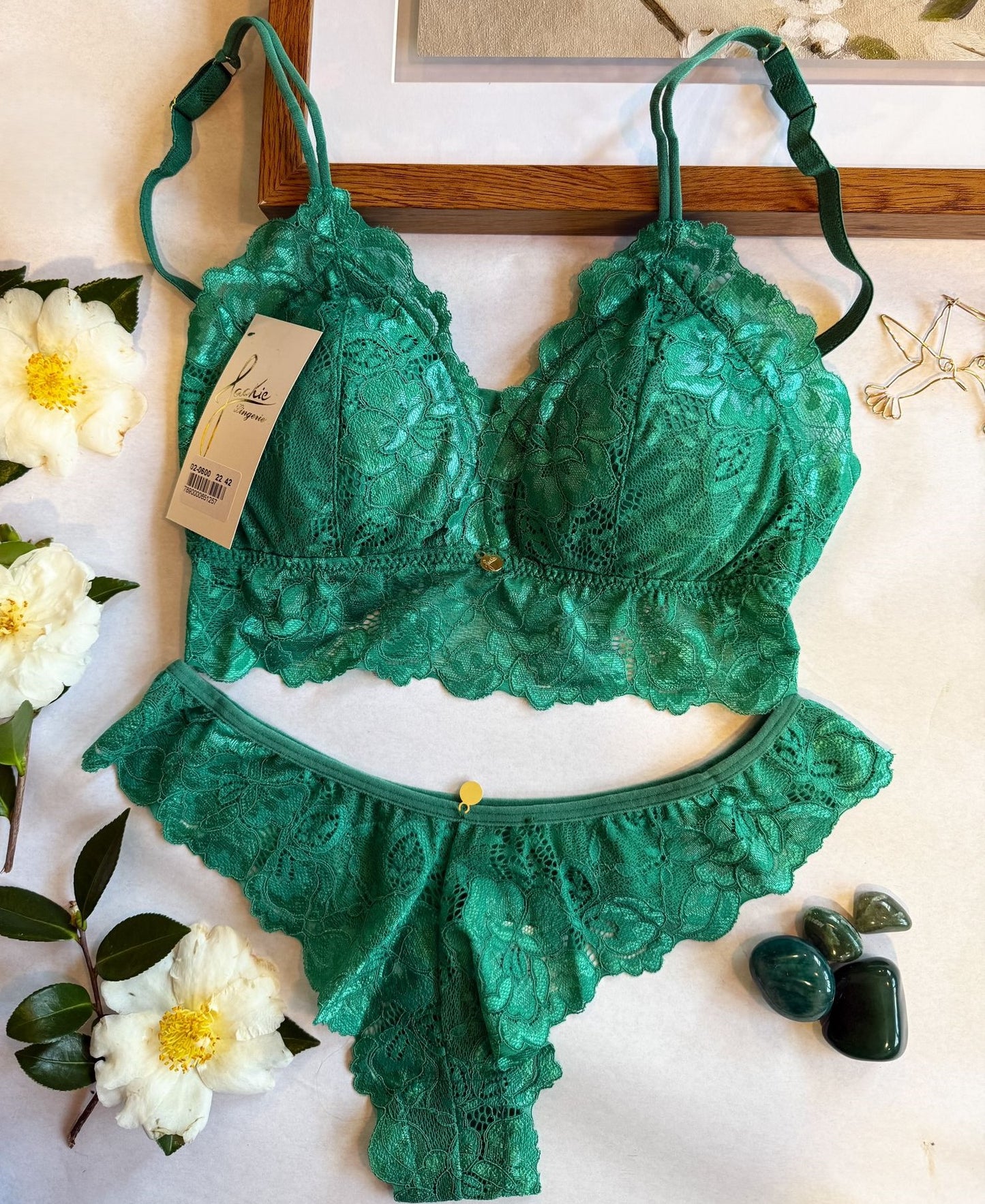 Buzios Green Lingerie Set