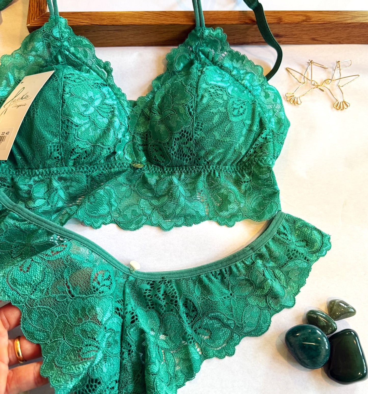 Buzios Green Lingerie Set