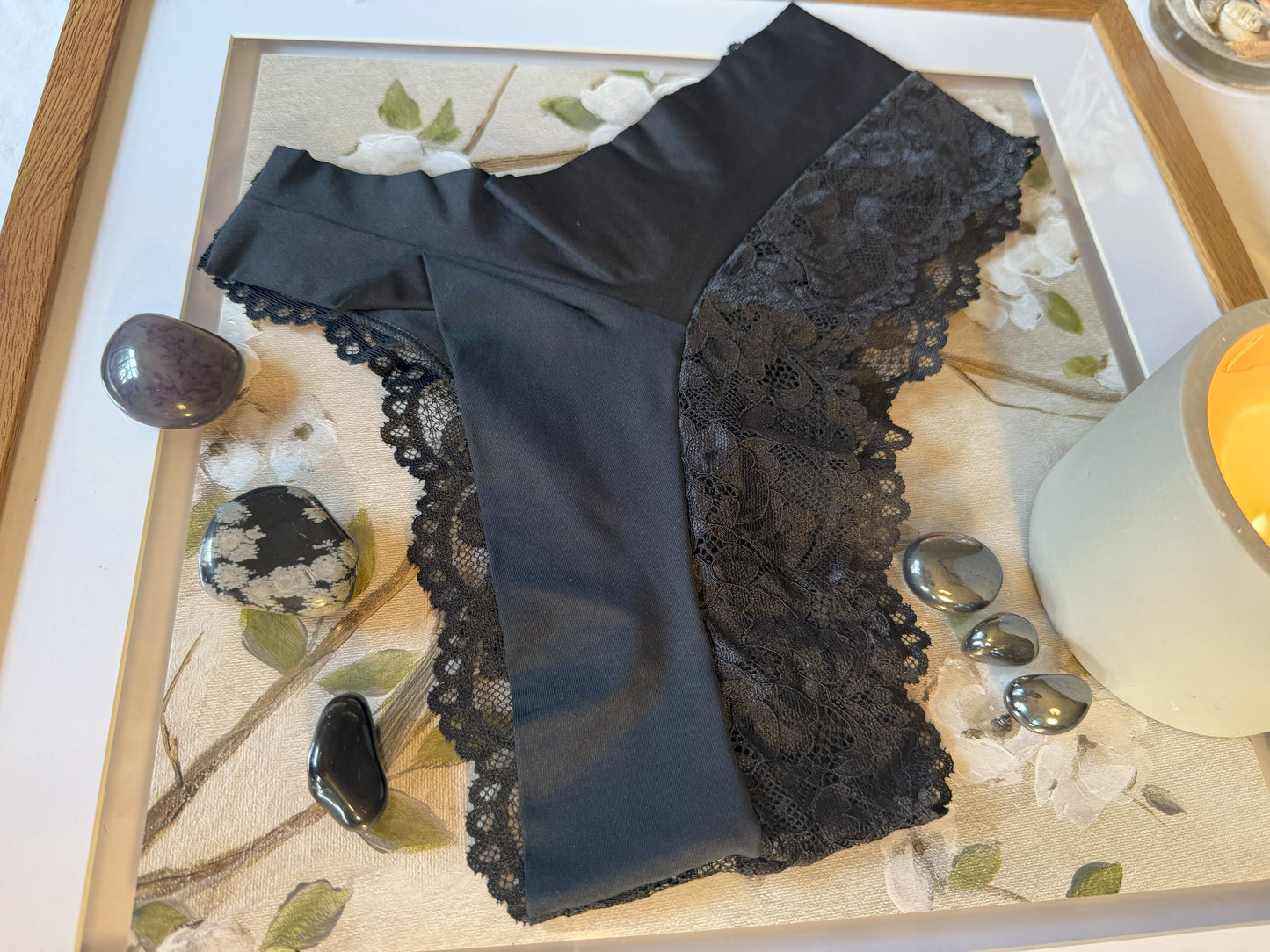 Confort Lace Black Panties